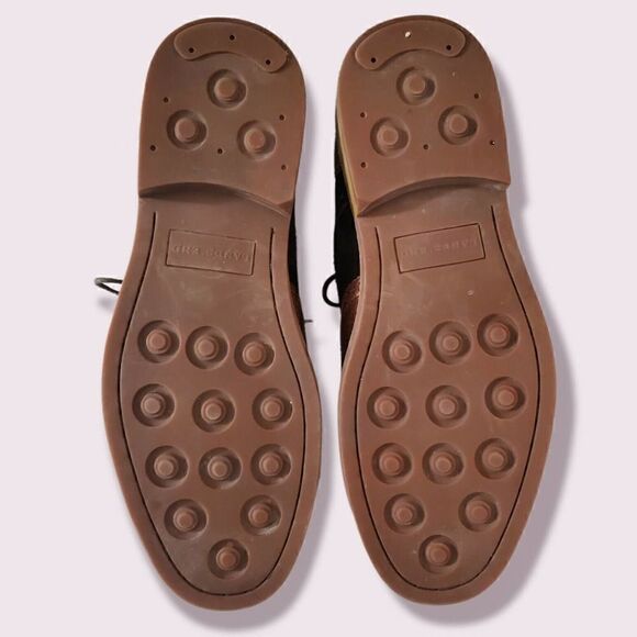 Lands End Astor Wingtip Men's 10.5 Homme Spice Brown Dress Shoes | BUCKS | EUC - Picture 7 of 8